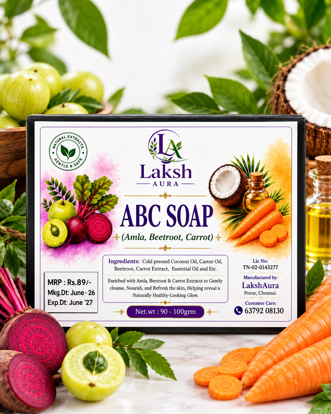 Laksh Aura ABC Soap